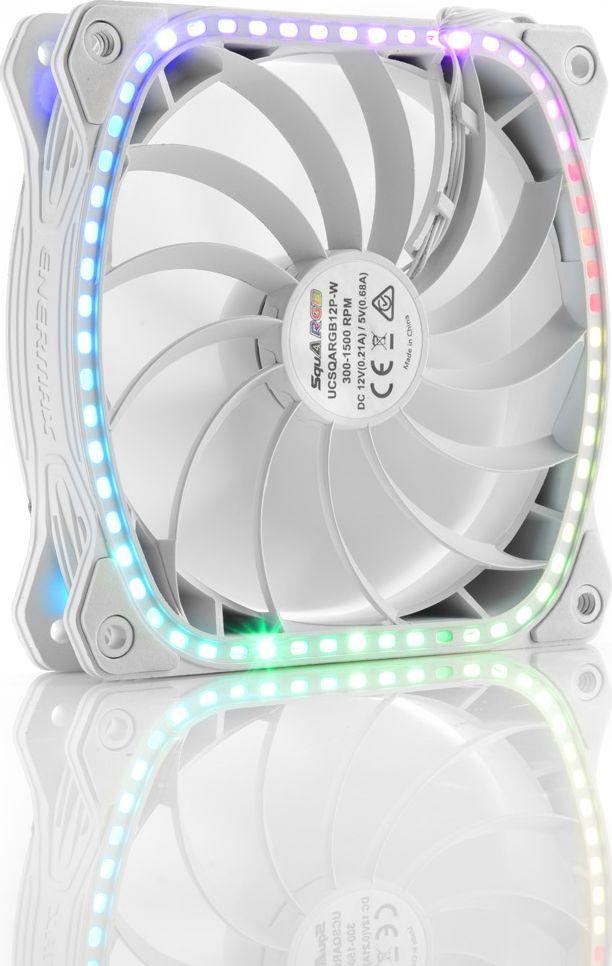 Ftohës Enermax SquA RGB, 120 mm, i bardhë