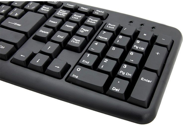Tastierë Titanum TKR101, me kabllo, RU, e zezë