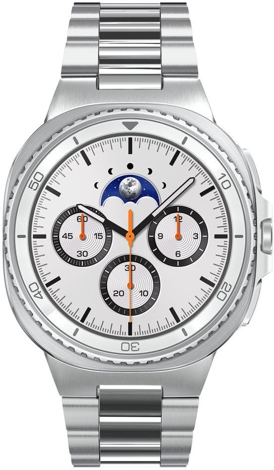 Rrip ore inteligjente Spigen Modern Fit 316L për Samsung Galaxy Watch 8 44/40mm dhe 8 Classic 46mm, çelik inox, argjend