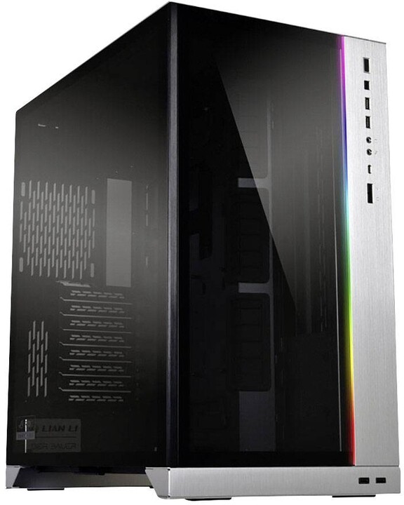 Kasë kompjuterike LIAN-LI O11 Dynamic XL (ROG Certified), e argjendtë