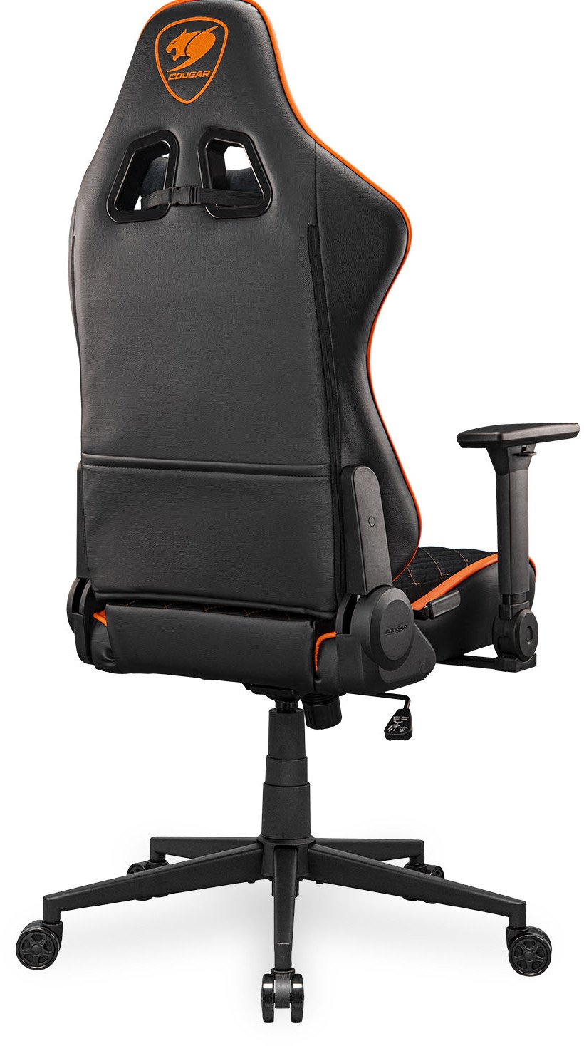 Karrige gaming Cougar Armor One V2 F, ergonomike, deri 120 kg, e zezë portokalli