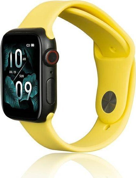 Rrip dore Beline Silicone për Apple Watch, 38/40/41mm, silikon, i verdhë