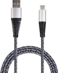 Кабел USB 2GO 795953, USB C во USB B, 1 m, USB 3.2 Gen 1, сребрен