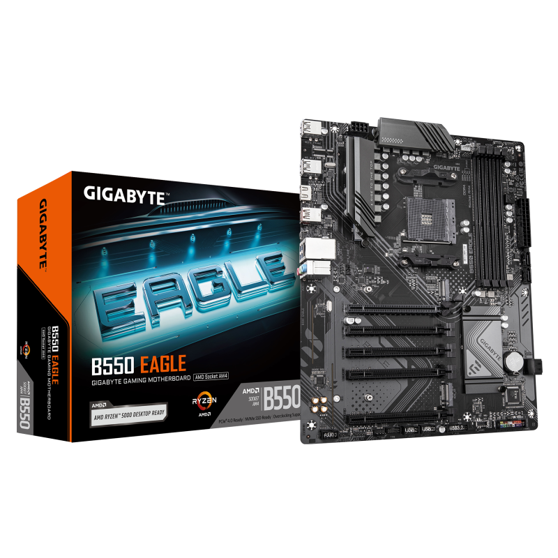 Motherboard GIGABYTE B550 EAGLE, ATX, DDR4, AMD AM4