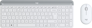 Set tastierë + maus Logitech MK470 Slim Wireless Combo, US, i bardhë