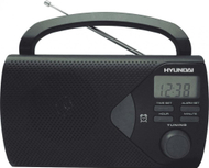 Radio portative Hyundai PR200B, FM/AM, ekran LCD, e zezë