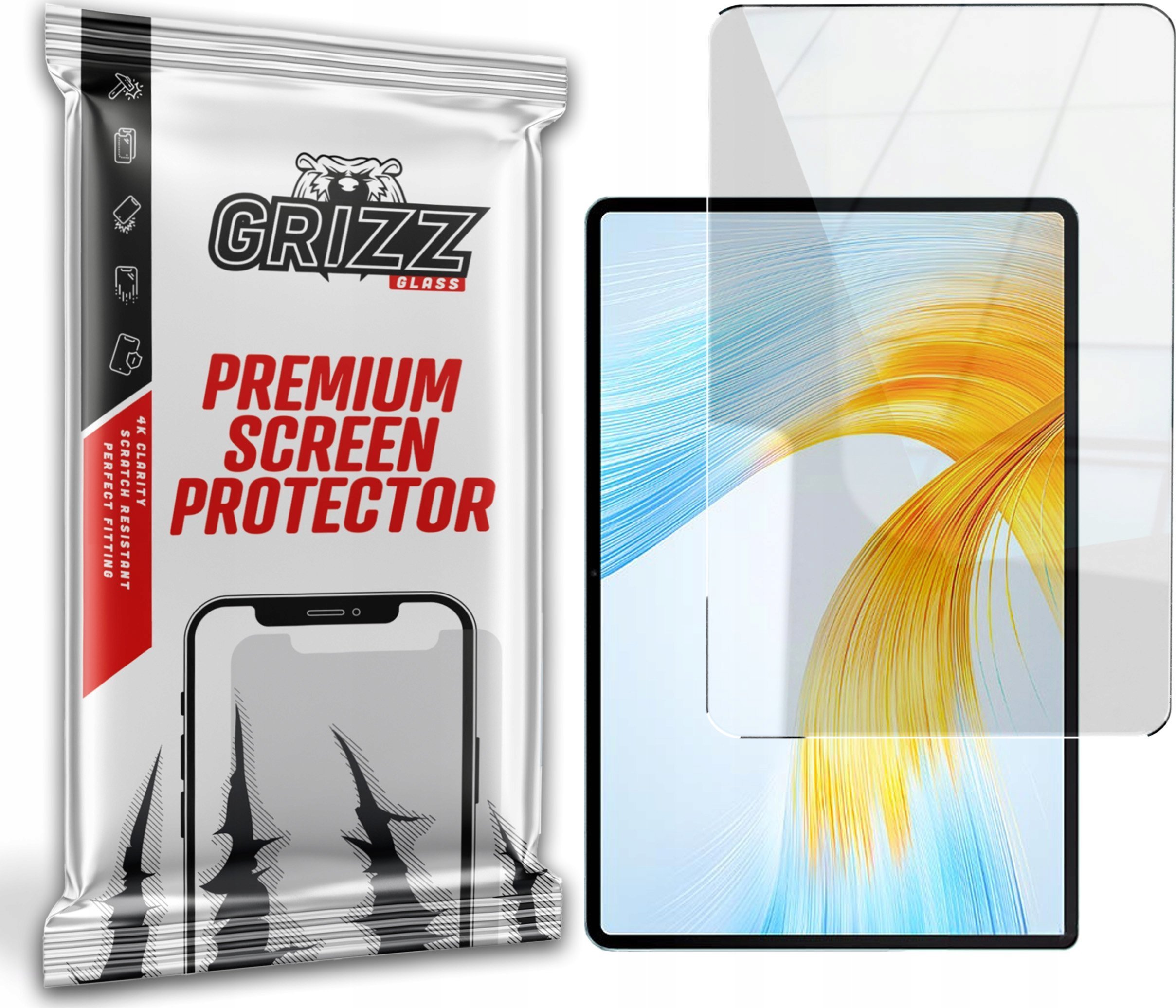 Mbrojtës ekrani GrizzGlass HybridGlass për Honor MagicPad 13, xham hibrid, transparnet