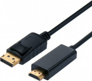 Kabllo DisplayPort në HDMI STANDARD, 1 m, e zezë