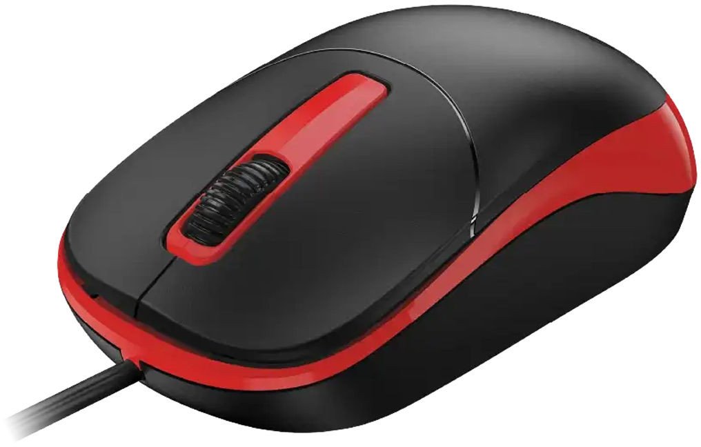 Mouse me kabllo Genius DX-123, 1200 DPI, 3 taste, i zi e kuq