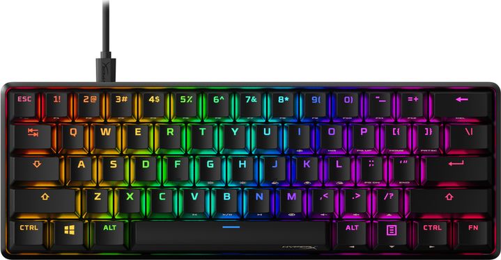 Tastierë HyperX Alloy Origins 60 (HKBO1S-RB-US / G), HyperX Red, US, e zezë