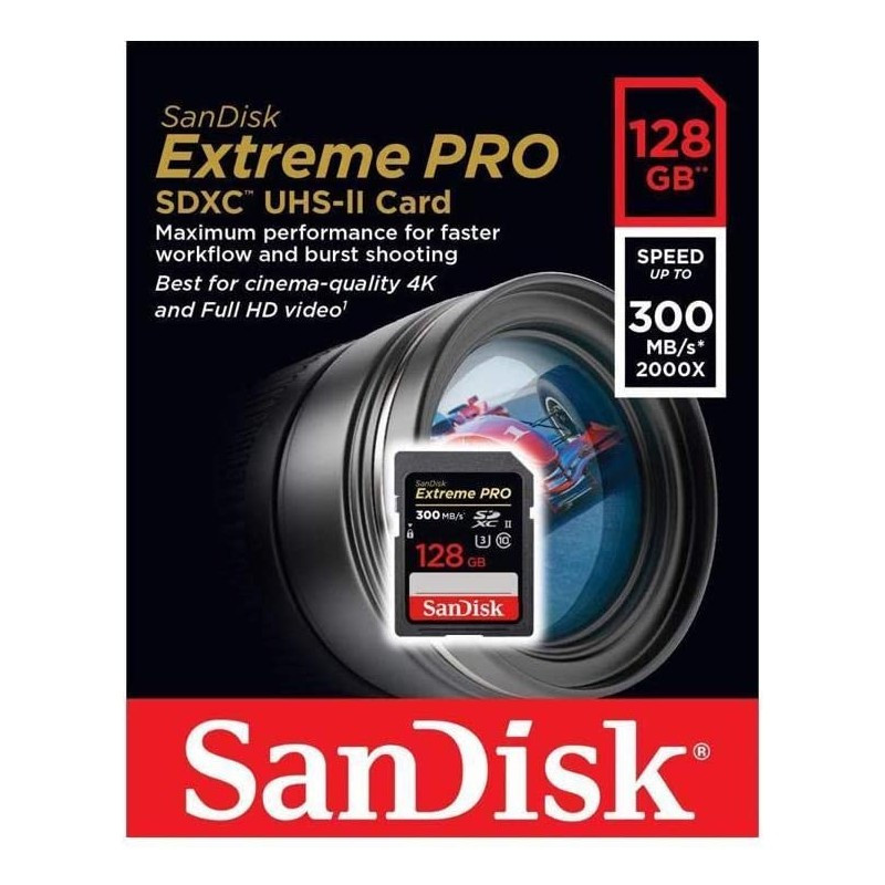 SanDisk Extreme PRO 128GB UHS-II 300MB/s