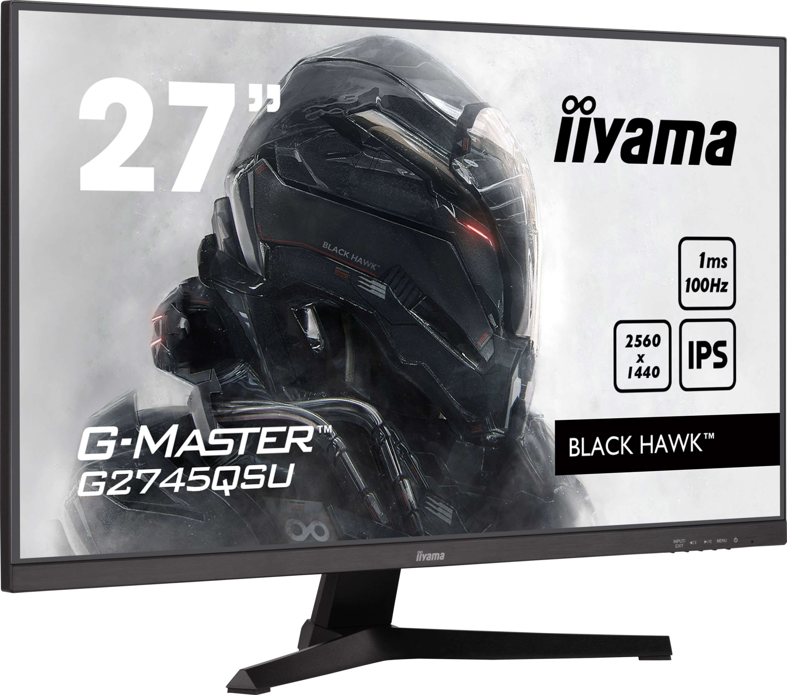 Monitor gaming Iiyama G-MASTER G2745QSU-B2, 27", WQHD 2560 x 1440, 100 Hz, i zi