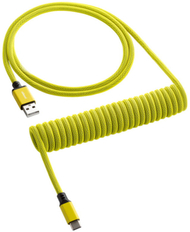 Кабел CableMod Classic Coiled Cable, USB-C/USB-A, 1,5m, Dominator жолта