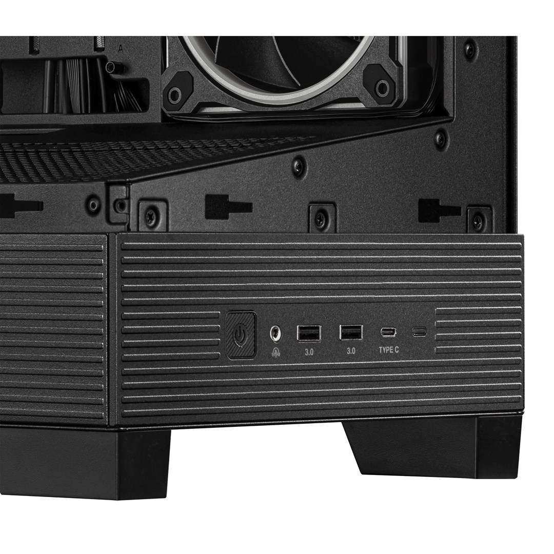 Kasa gaming ASUS A31 Plus TG ARGB, mid tower, xham i temperuar, e zezë