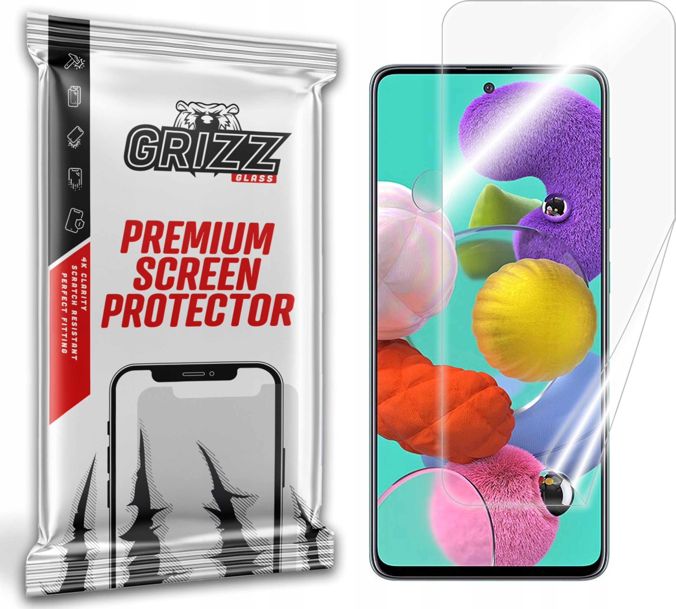 Mbrotës ekrani GrizzGlass CeramicFilm për Samsung Galaxy A51, film keramik, transparencë e lartë