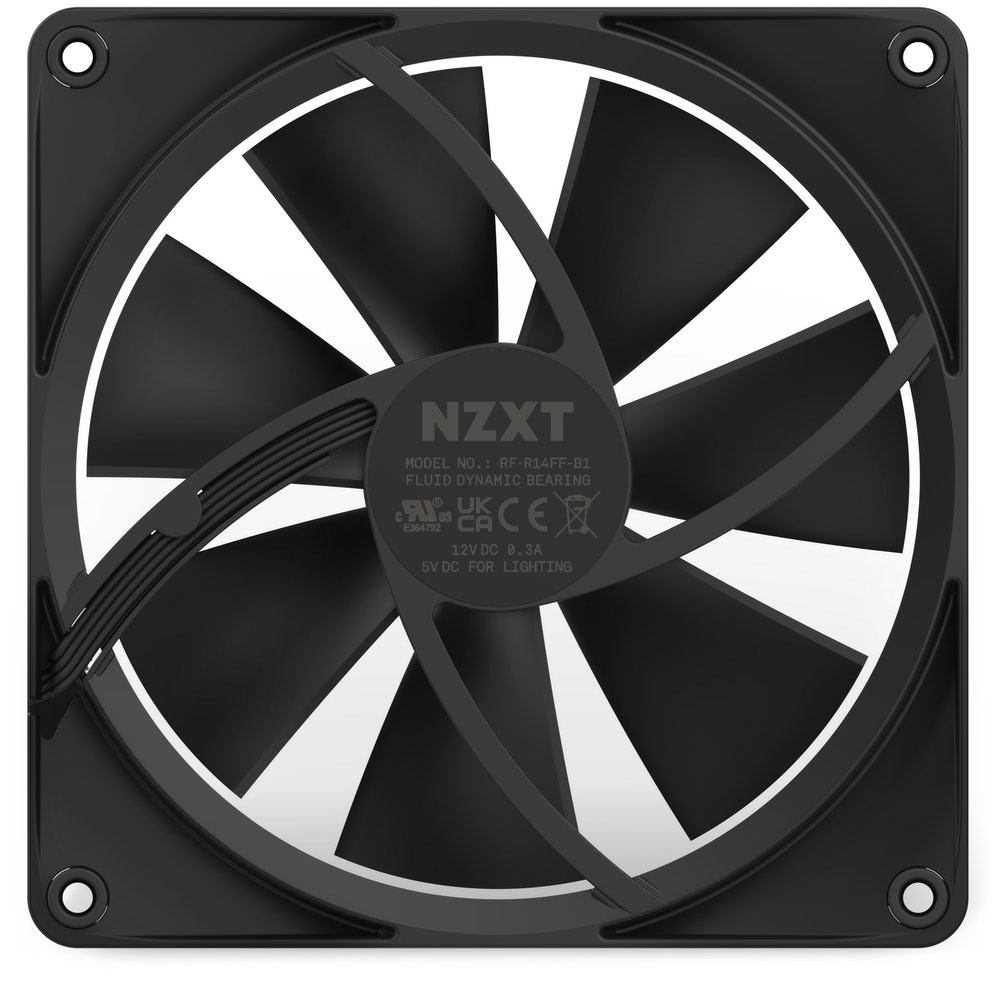 Ftohës NZXT F140 RGB, 14 cm, i zi