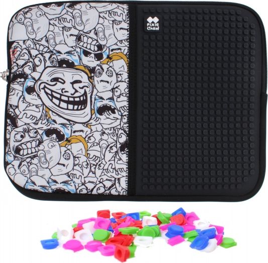 Futrollë tablet PIXIE CREW Troll Design, për 10", bardh e zi