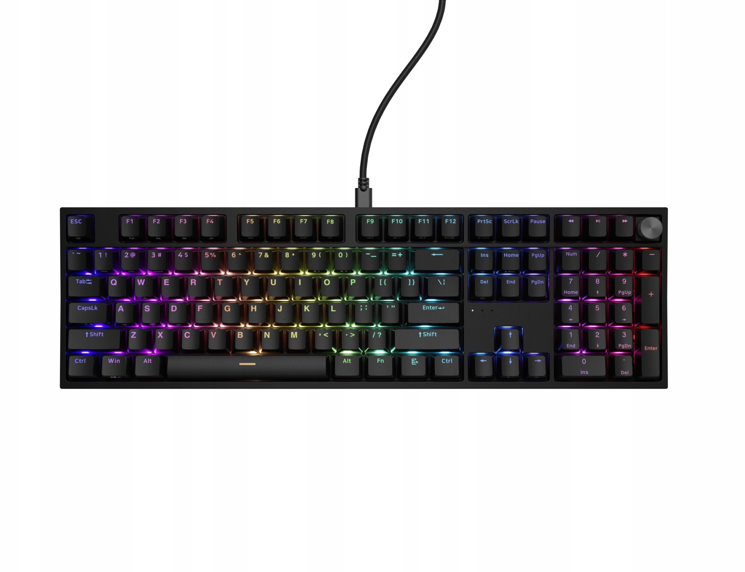 Tastierë mekanike me kabllo Genesis Thor 404 NKG-2298, full size, RGB, e zezë