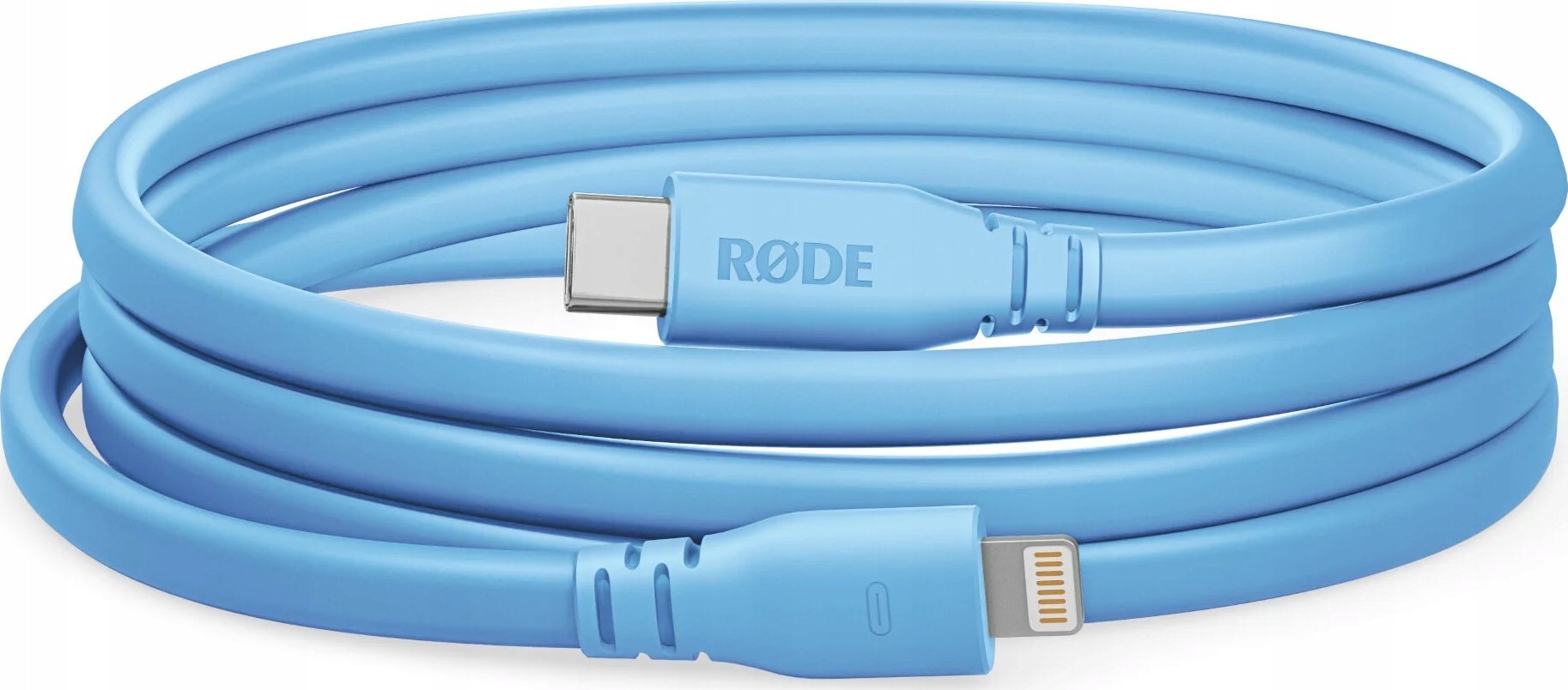 Kabëll USB C në Lightning Rode SC19, 1.5m, për mikrofonë, i kaltër