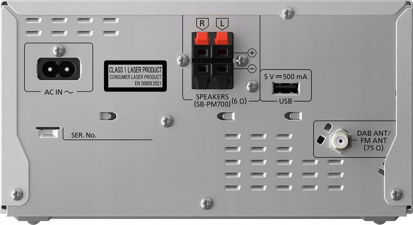 Музички систем Panasonic SC-PM704EG-S, HiFi Micro, DAB+, Bluetooth, сребрен