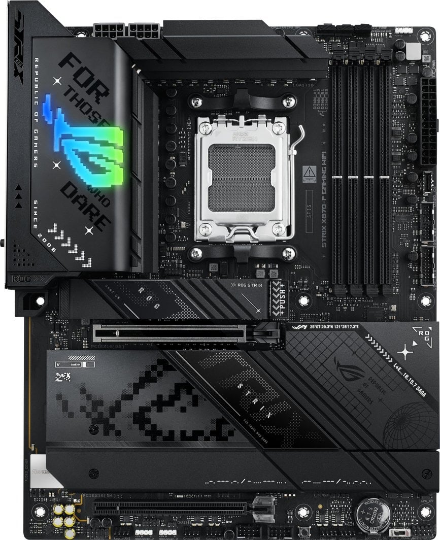 Pllakë amë ASUS ROG Strix X870 F Gaming WiFi, AMD X870, Socket AM5, ATX 2