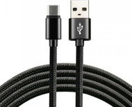 Kabllo USB EverActive CBB-2CB, USB-A në USB-C, 2 m, e zezë