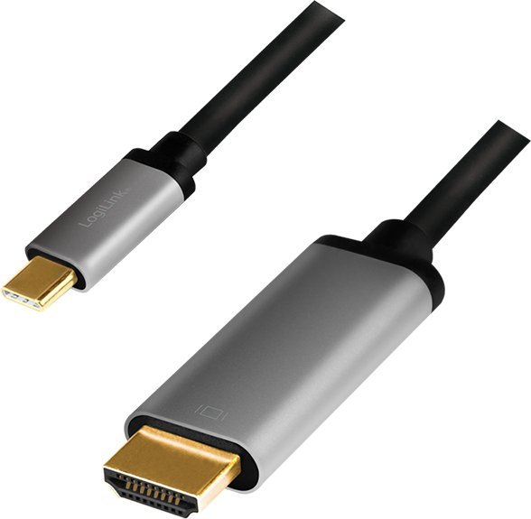 Adapter LogiLink CUA0101 USB C në HDMI, 4K UHD, i zi