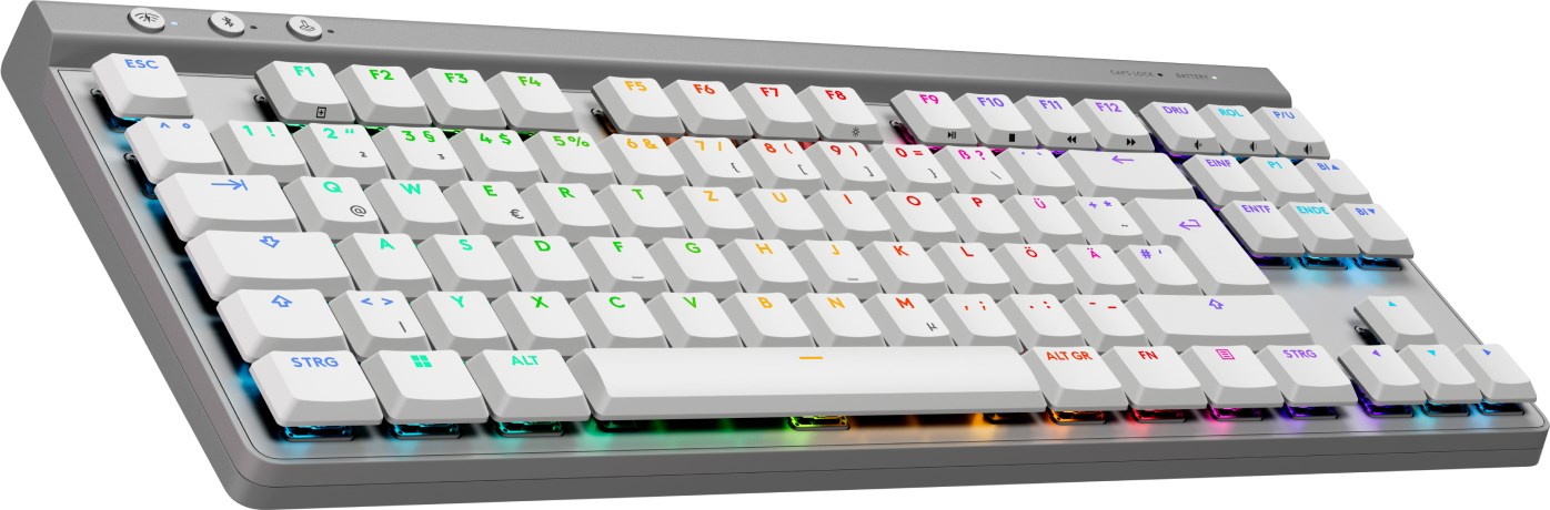 Tastierë Logitech G G515 LIGHTSPEED TKL, QWERTZ gjerman, e bardhë