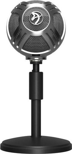 Mikrofon USB Arozzi Sfera SFERA CHROME, kondensator kardioid, dalje kufjesh 3.5mm, krom