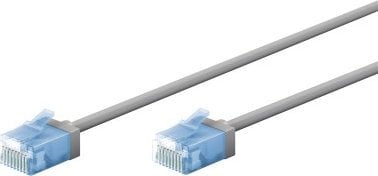 Мрежен кабел Goobay CAT6a, ултра флексибилен, 15m, сив