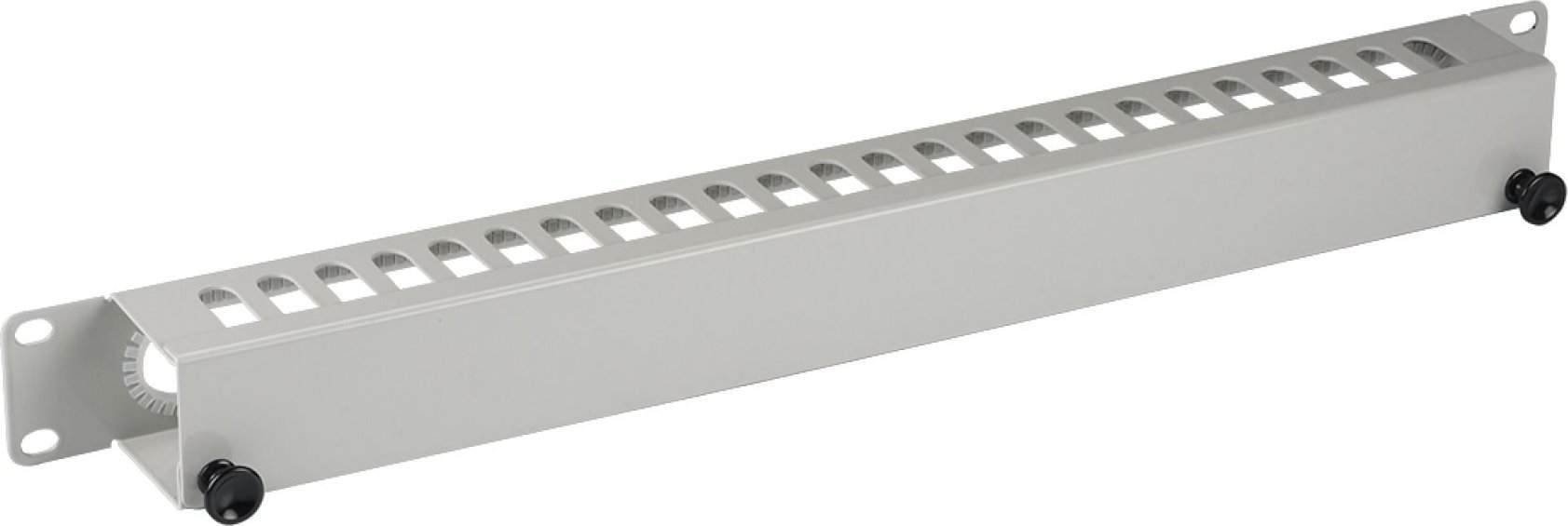 Панел за менаџирање кабли ЕФБ 19", 1U, со капак, сив RAL7035
