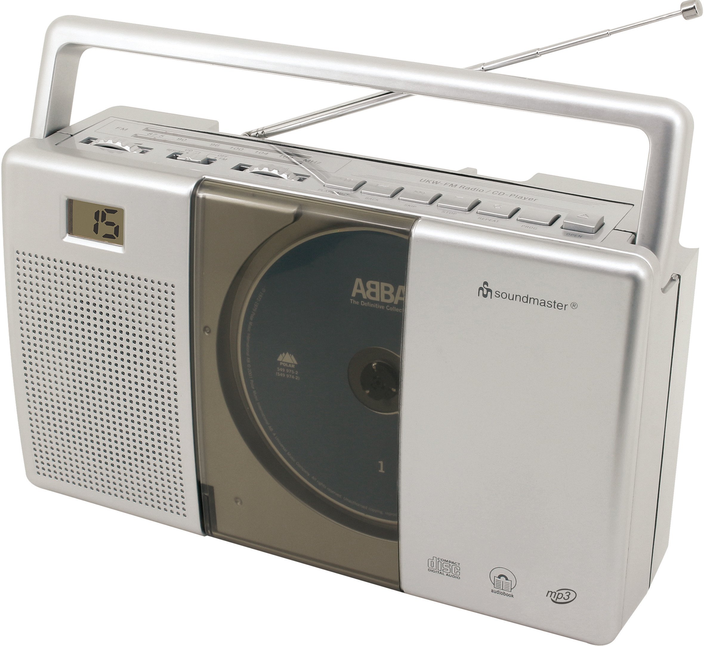 Radio CD portative Soundmaster RCD1185, FM, MP3, gri