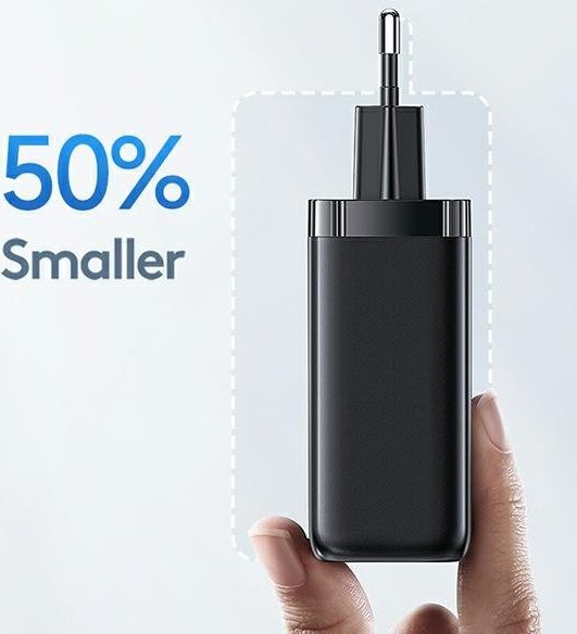 Karikues muri Usams T47 CC153TC02, 65W, 1x USB C 1x USB A, i bardhë