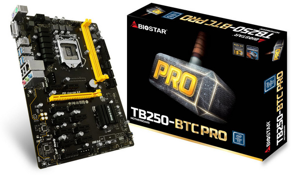Pllakë amë Biostar TB250-BTC PRO Ver. 6.x Intel B250 LGA 1151 (Socket H4) ATX
