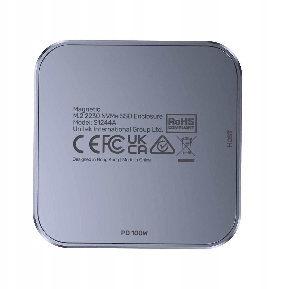 Kuti ekstreme për SSD Unitek Magnetic, USB C, për M.2, e zezë