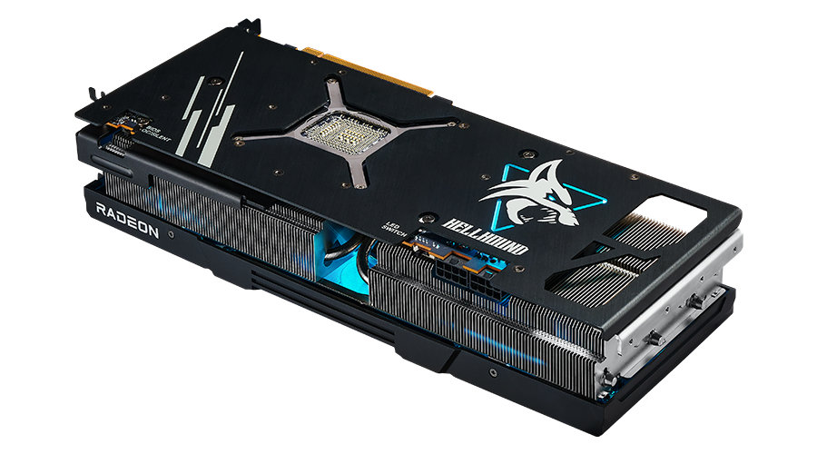 Kartë grafike PowerColor Hell Hound AMD Radeon RX 7900 XT, 20GB GDDR6, PCIe 4.0, e zezë