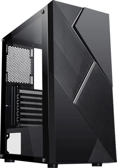 Kase kompjuteri Gamer Elite BPA1, ATX, panel xhami tempered, e zezë