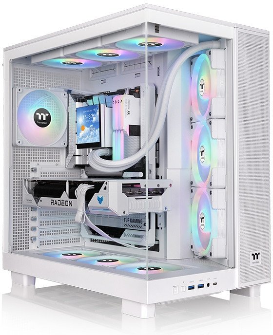 Kornizë kompjuteri Thermaltake View 380 XL TG ARGB, Mid Tower, dual chamber, xham i temperuar