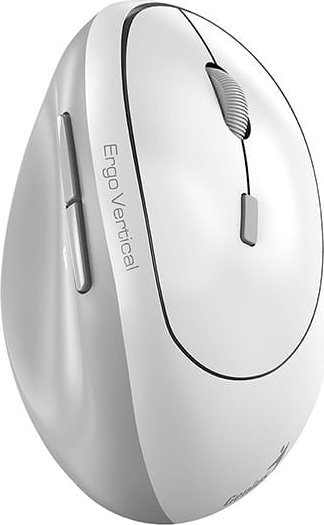 Maus вертикален Genius Ergo 8350S, без кабел, 2400 DPI, бело сив