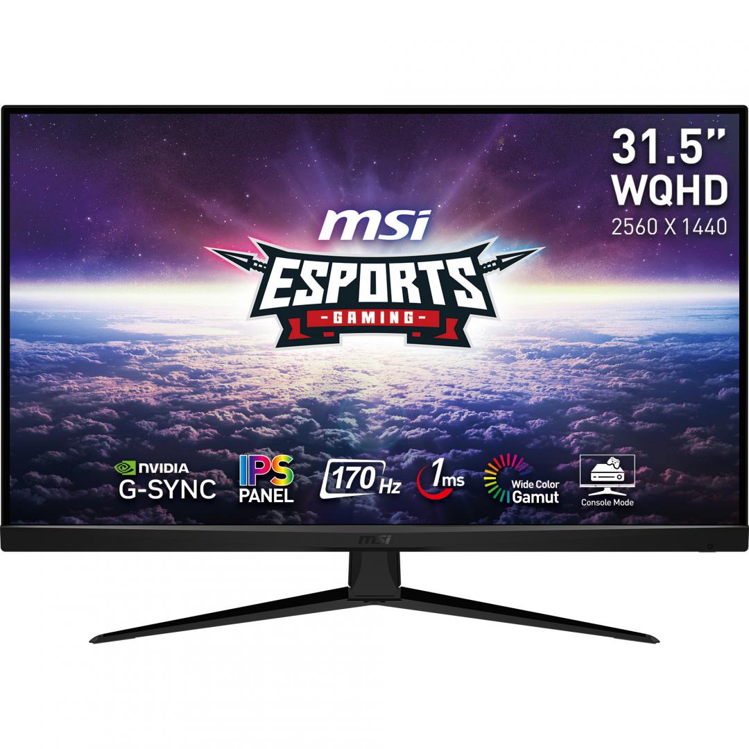 Monitor MSI G321Q, 31.5", QHD, 170Hz, i zi