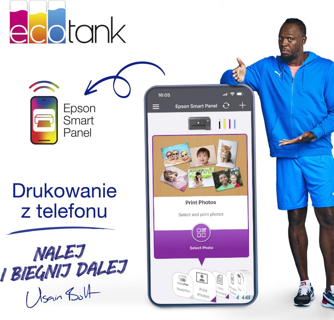 Printer për foto Epson EcoTank L8050 5760 x 1440 DPI 8" x 12" 20x30 cm Wi-Fi, i zi