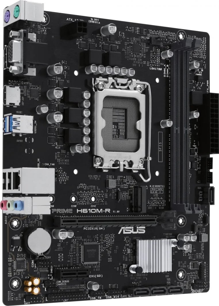 Pllakë amë Asus PRIME H610M-R OEM, Intel H610, Socket 1700, 2 slota, Micro ATX