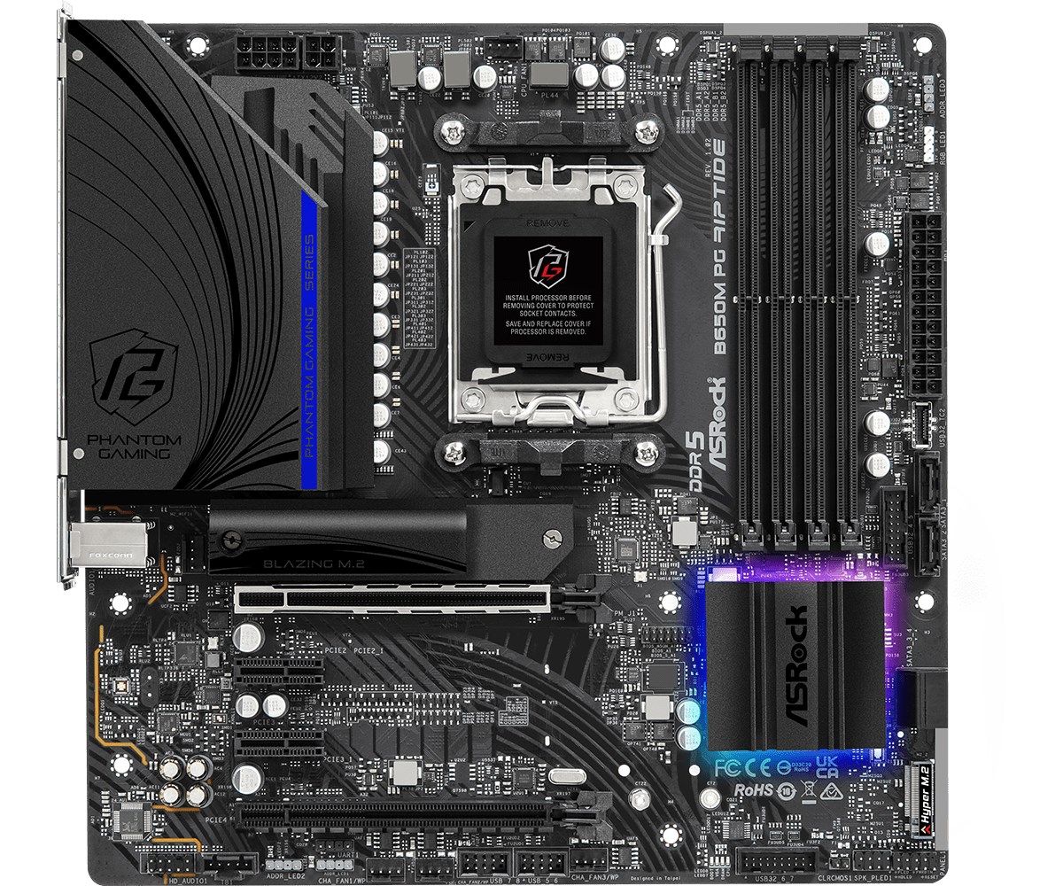 Pllakë amë Asrock B650M PG Riptide AMD B650 Socket AM5 micro ATX