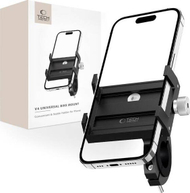 Mbajtës telefoni për biçikletë Tech-Protect Bike Mount V4, universal, i zi