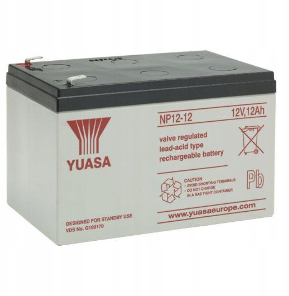 Bateri AGM Yuasa NP12-12, 12V, 12Ah, e mbyllur