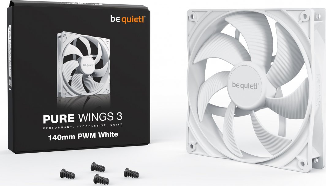Ftohës be quiet! Pure Wings 3 PWM, 140 mm, i bardhë