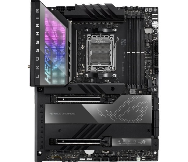 Pllakë amë Asus Rog Crosshair X670E Hero, AM5, DDR5, e zezë