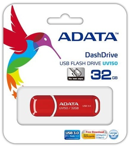 USB ADATA UV150, 32GB, e kuqe