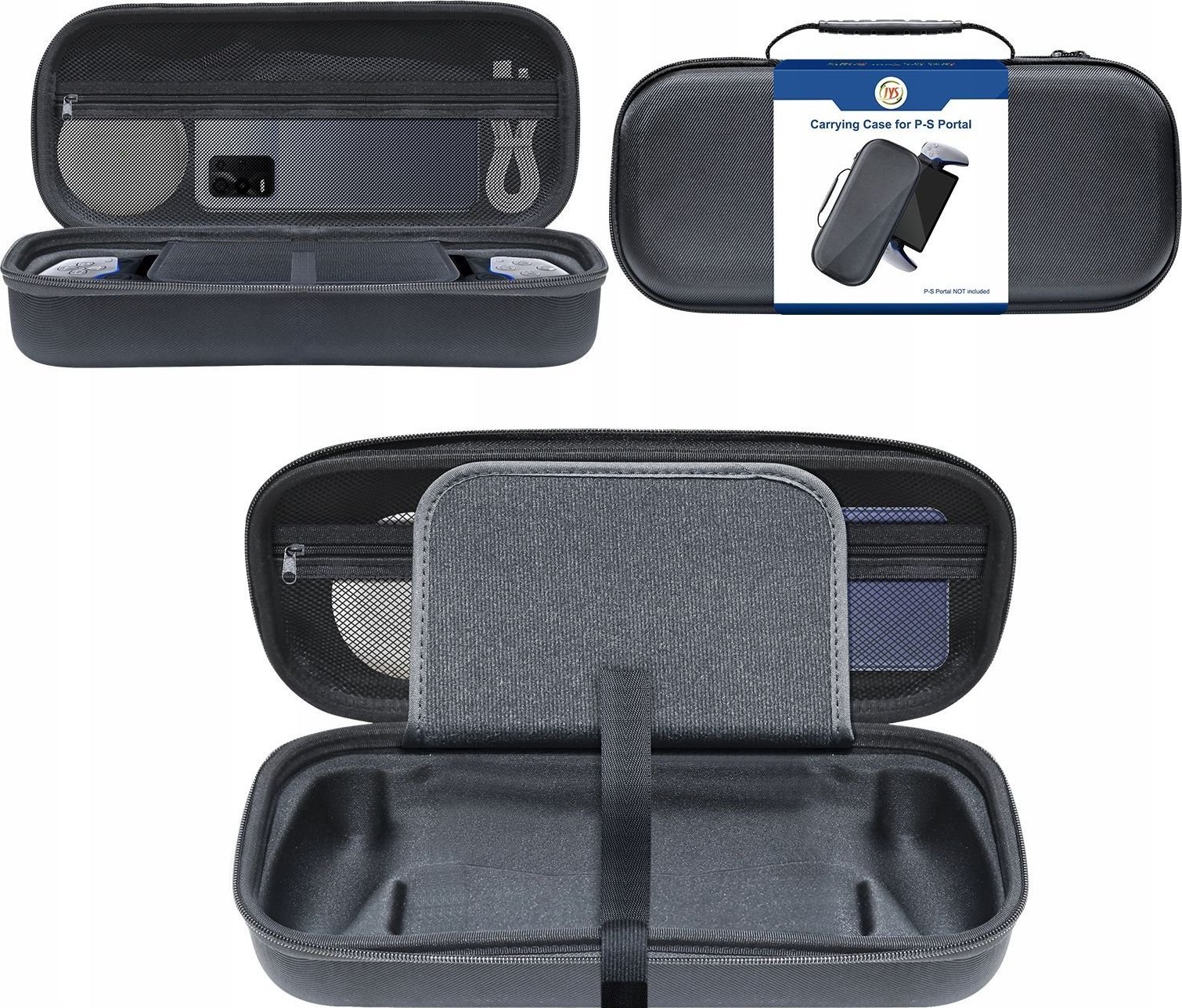 Çantë mbrojtëse për konsolë Sony PlayStation PS Portal, ngurtë, e zezë