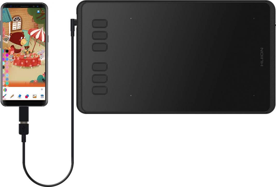 Tablet grafik Huion H640P, 5080 lpi, 160 x 99, i zi